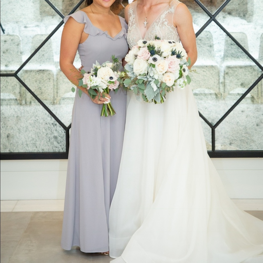 BHLDN Diana Dress - Light Grey